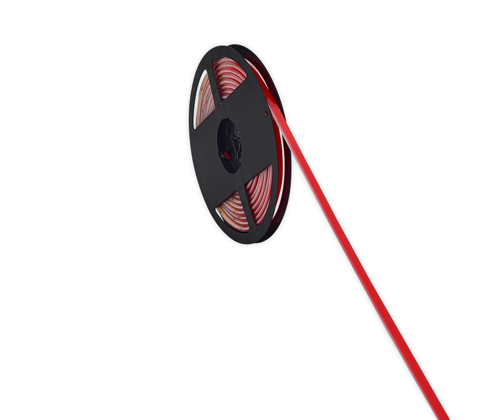 Лента светодиодная COB нейтральная DC24V 9, 6W/m 4000K 720Lm/m 500д/м CRI>90 IP65,  упаковка 5 метров,  ширина 8мм,  высота 2мм,  самоклейкая