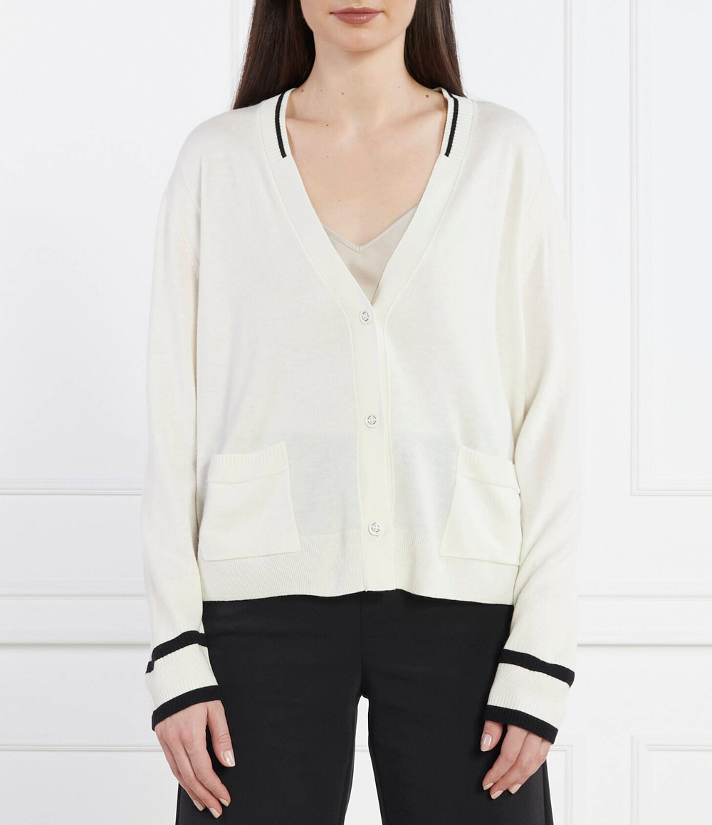 Хлопковый кардиган Marc Cain - кремовый (WS 39.06 M80)