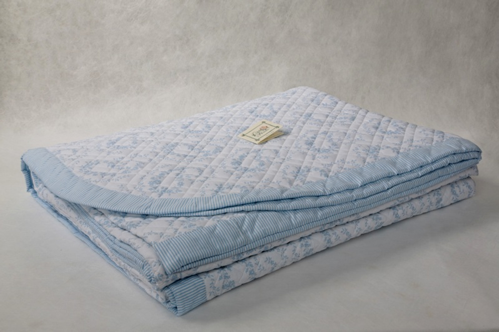 Покрывало 270х270 Old Florenсe Фантазия голубое Италия