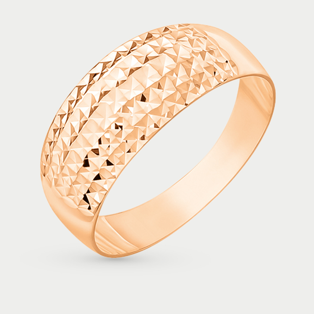 Кольцо женское из розового золота 585 пробы без вставок (арт. К11013603)