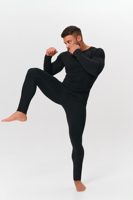 Комплект термобелья мужского двухсторонего ТМ LEGENDA черное/серое