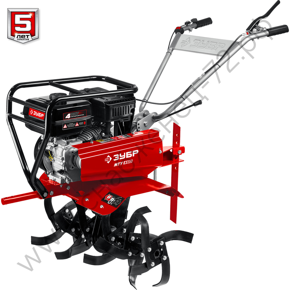 ЗУБР 7 л.с., усиленный мотоблок с понижающей передачей (МТУ-450)