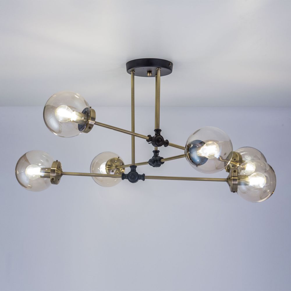 Citilux Планета CL105165 Люстра на штанге поворотная Бронза