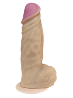 Фаллоимитатор-гигант на присоске - 25 см. (Цвет: телесный)