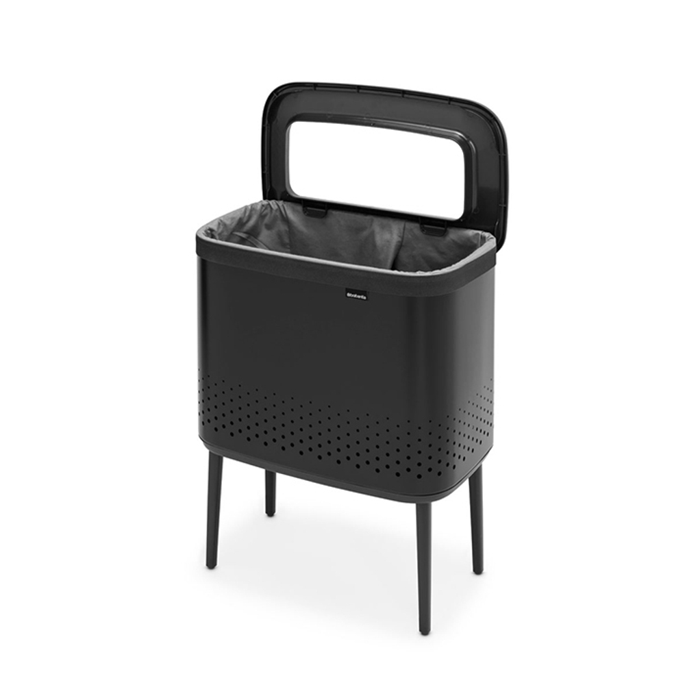 Бак для белья 60л Brabantia Bo черный