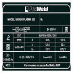 Аппарат плазменной резки SAGGIO PLASMA 125 8701