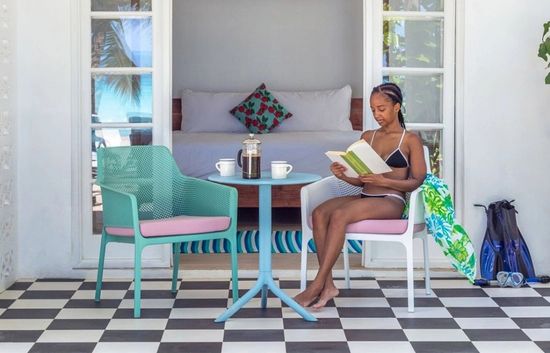 Кресло Net Relax пластиковое зеленое Nardi Италия