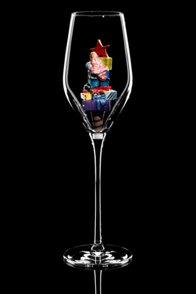 Бокал для шампанского Флюте. "Новогодние подарки".