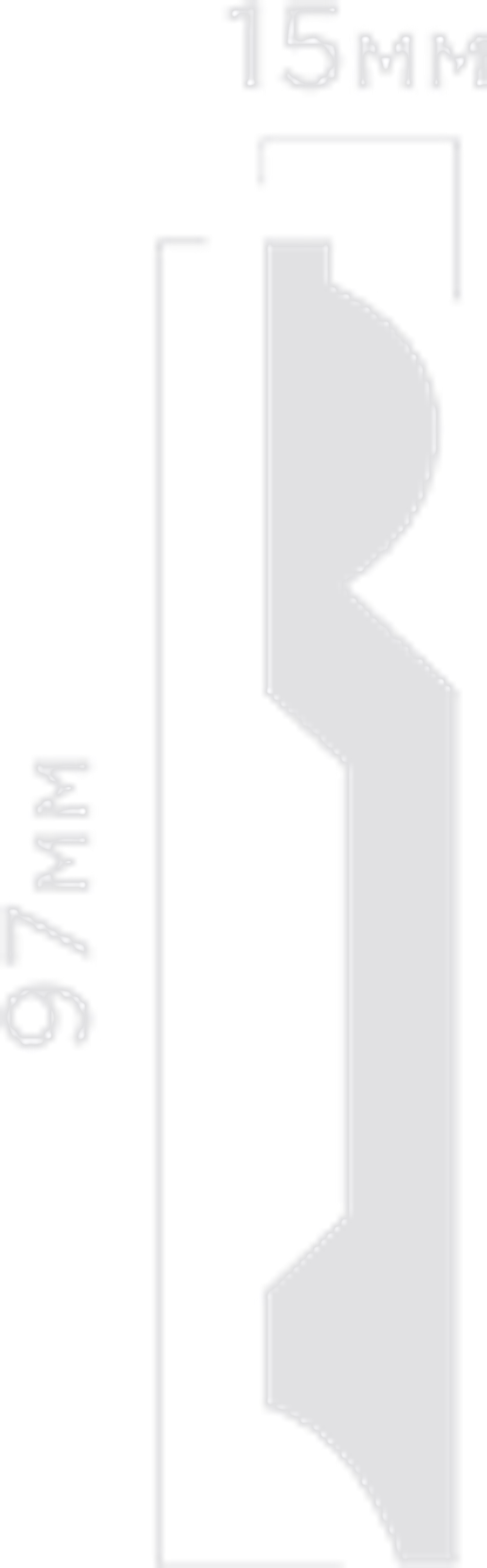 Плинтус HiWood, 97x15 мм