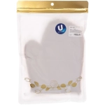 Мочалка - варежка массажная «SANTA MONIKA - SENDU», цвет орехово-коричневый, 18*22см (ZIP пакет)