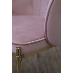 Стул Coral, велюр, пыльная роза