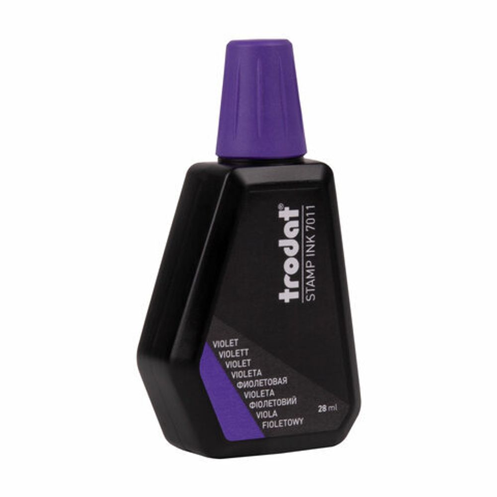 Краска штемпельная TRODAT, фиолетовая, 28 мл, на водной основе, 7011ф