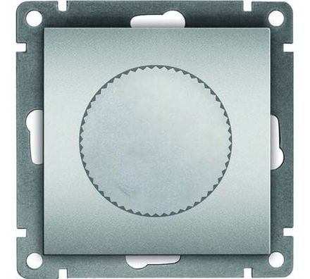 Светорегулятор (Диммер) "UNIVersal" серия "Афина", с/у, 3А, 220В, 500Вт, серебро (еврослот) (HU2311)