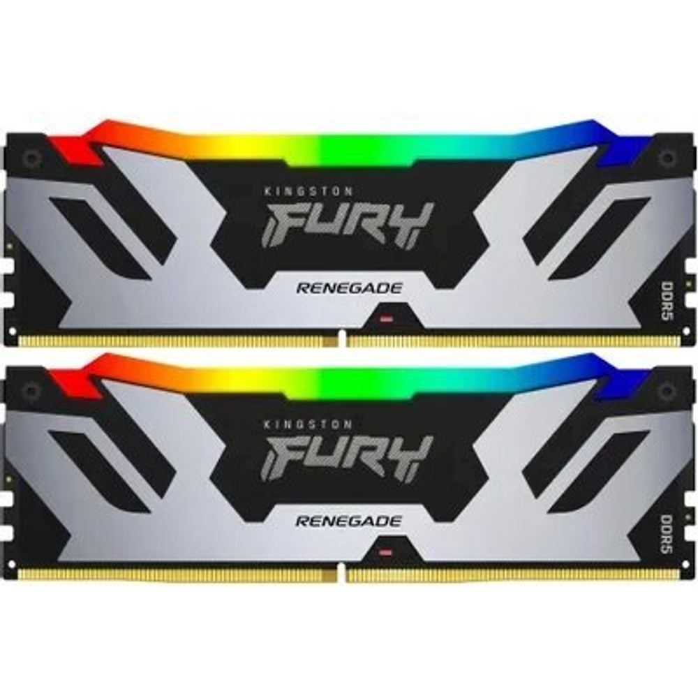 Оперативная память Kingston Fury Renegade Silver/Black RGB KF564C32RSAK2-96