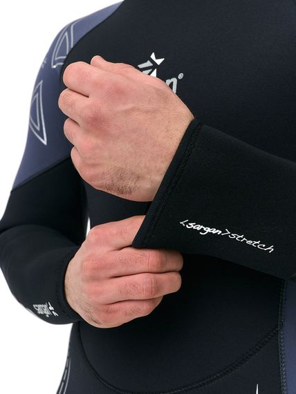 Гидрокостюм Sargan Nero 2.0 Long men 5 mm черно-серый