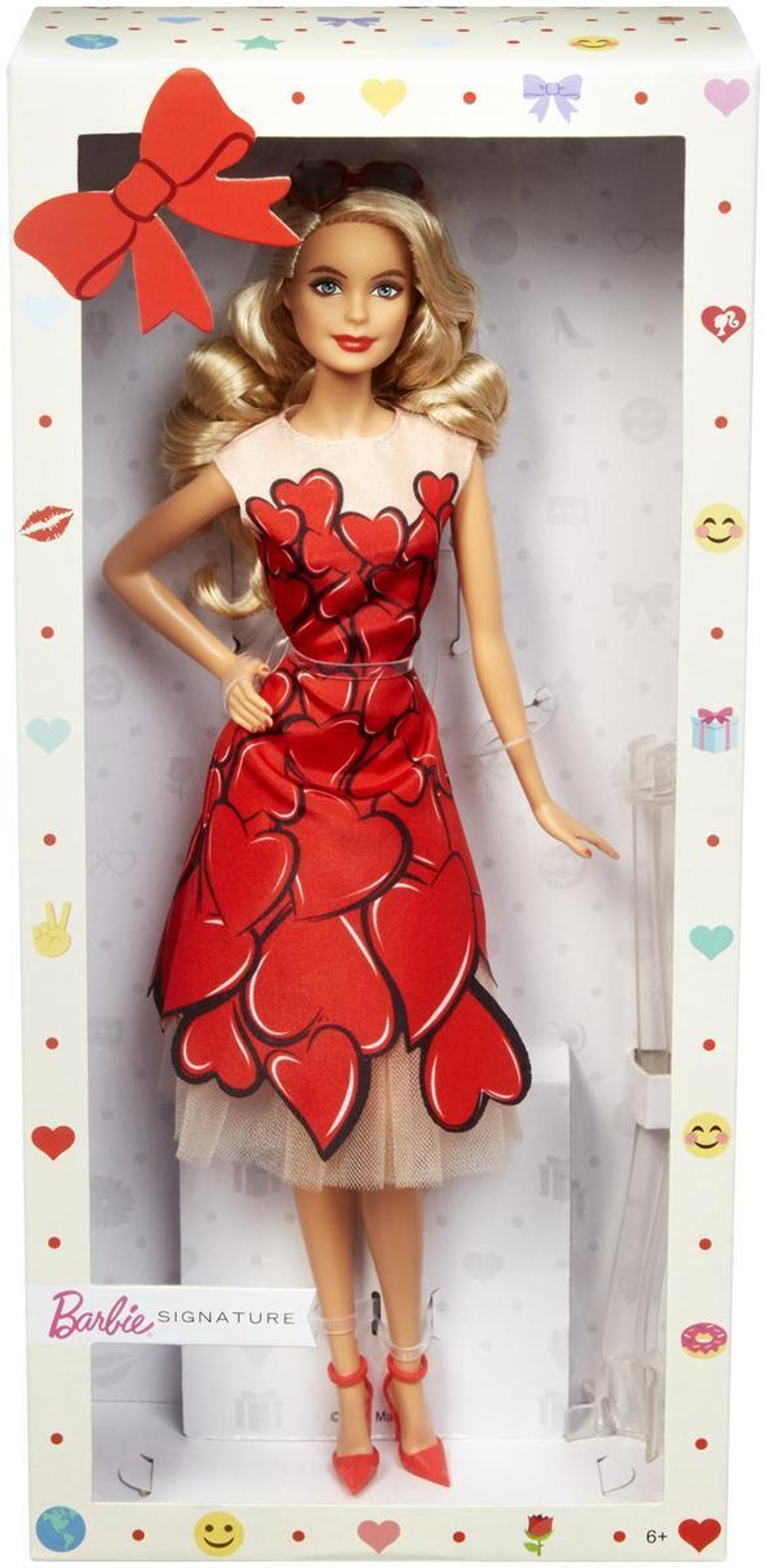 Barbie коллекционная кукла в в красном платье (MATTEL)