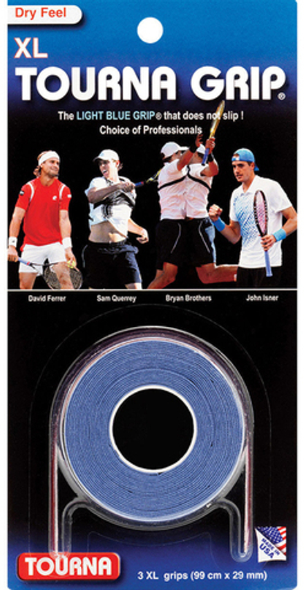 Намотки теннисные Tourna Grip XL Dry Feel 3P - blue