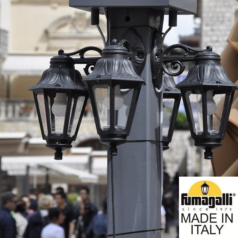 Уличный настенный светильник Fumagalli ANNA E22.131.000.AXF1RDN