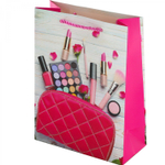 Пакет подарочный бумажный Alingar, (XL) 31х40х12 см, "Для нее", ламинация, глиттер, (4 дизайна в коробе)