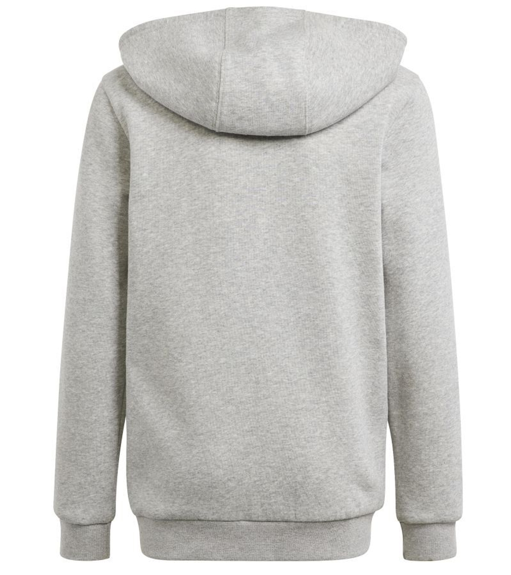 Кофта для мальчика теннисная Adidas Kids 3 Stripes Full-Zip Hoodie - серый