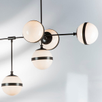 813197 Люстра GLOBO 9х40W E14 умбра/белый