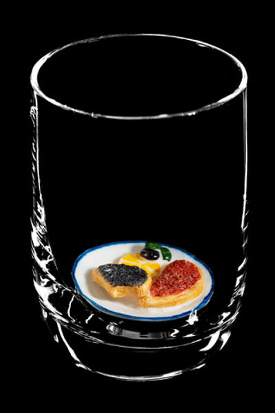 Стопка под водку - Икра «Красная и чёрная».