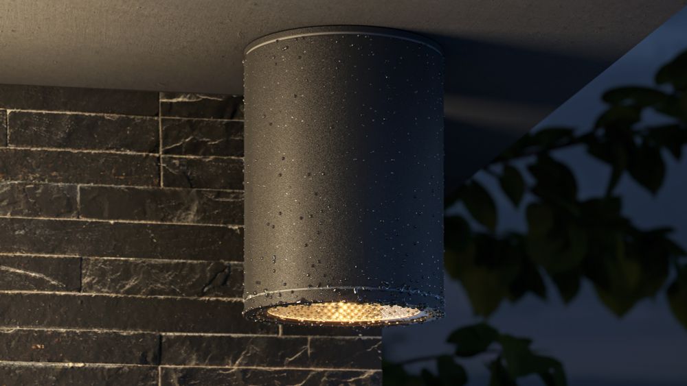 Уличный потолочный светодиодный светильник Maytoni Bar O306CL-L7GF