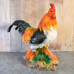Фигура садовая "Петух на цветочках" 42см