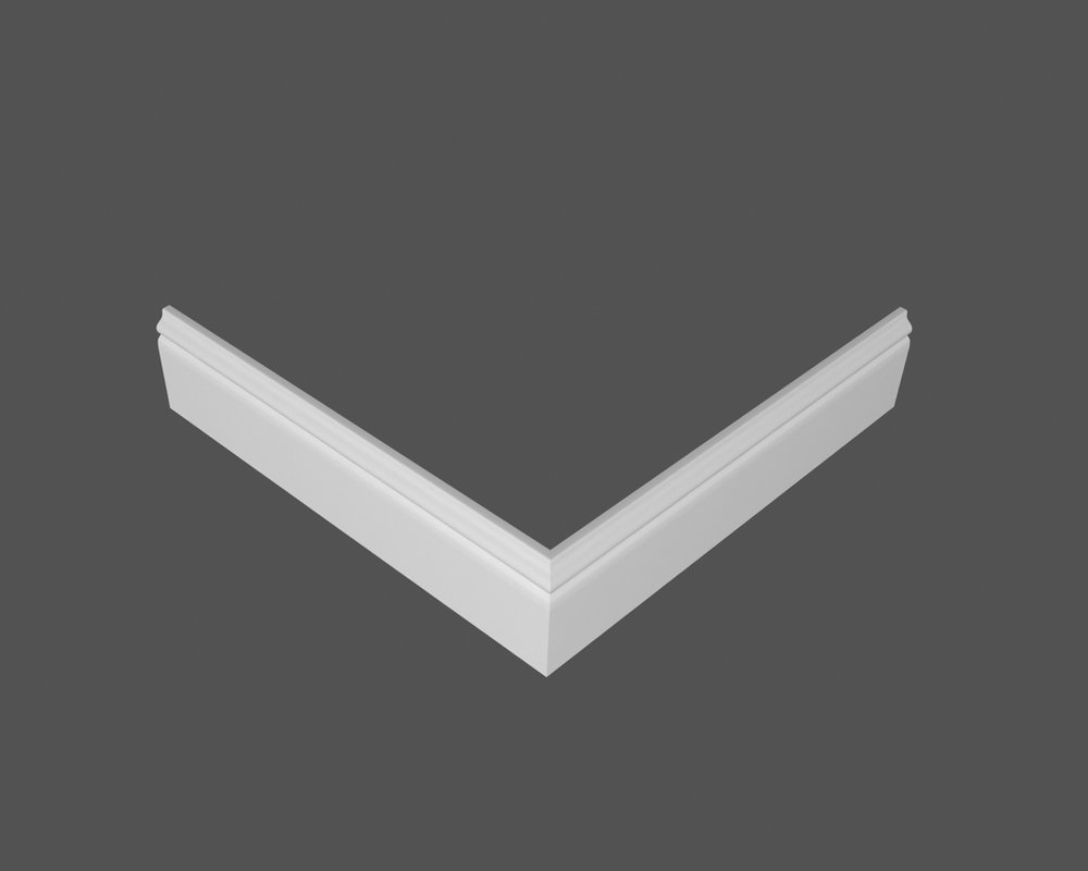 Плинтус напольный под покраску P17.70.12 МДФ Deartio 70x12x2070 мм