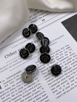 Пуговицы ЛП. лого герб черная эмаль