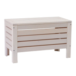 Сундук скамья деревянный для хранения вещей Эпларо для мангала и для сада, белый