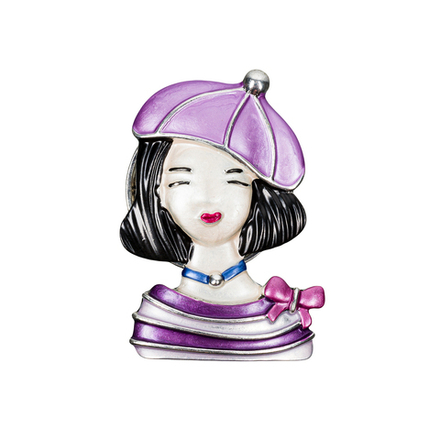 Брошь Shadore Девочка в берете XZ1479.11 V/S