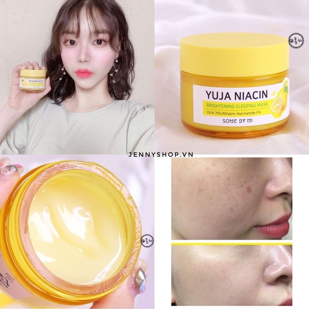 Some By Mi Yuja Niacin Brightening Sleeping Mask осветляющая ночная маска с экстрактом Юдзу