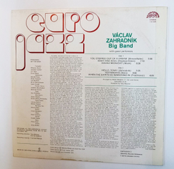 Винтажная виниловая пластинка LP Vaclav Zahradnik Big Band Euro Jazz (Чехословакия 1974)