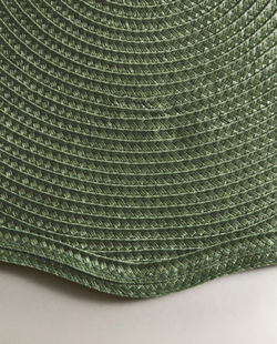 ZARA HOME ПОДСТАВКА ПОД СТОЛОВЫЕ ПРИБОРЫ С КРУЖЕВНЫМ УЗОРОМ (2 ШТ.), ЗЕЛЕНЫЙ