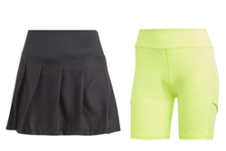 Теннисная юбка Adidas Pleat Skirt Pro - black/neon yellow