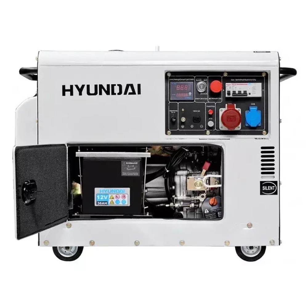 Дизельный генератор HYUNDAI DHY 8000SE-3