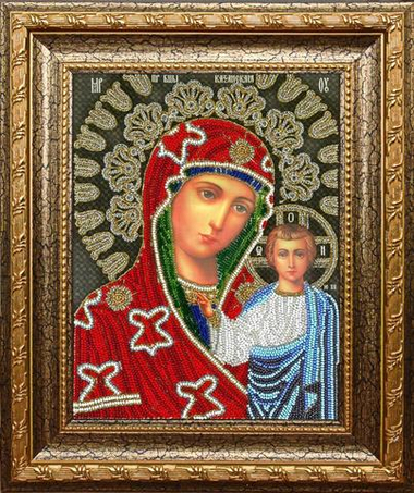 "Икона Казанская Божия Матерь"-А- 27  вышивка