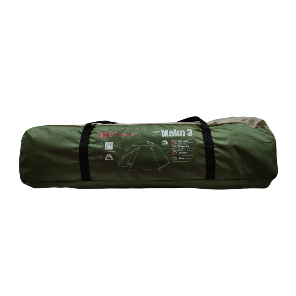 Палатка трехместная для туристических походов BTrace Malm 3 (320х220х120 см)