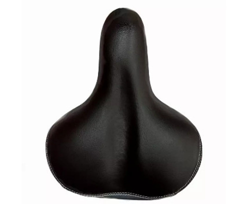 Седло комфортное, с пружинами, черно-серое 245х200 мм,33574