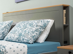 Остин Кровать 11.53 графит/дуб золотой