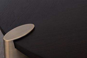 58DB-CT17191 Стол журнальн.Kong темный орех d138*33см,столешница d120