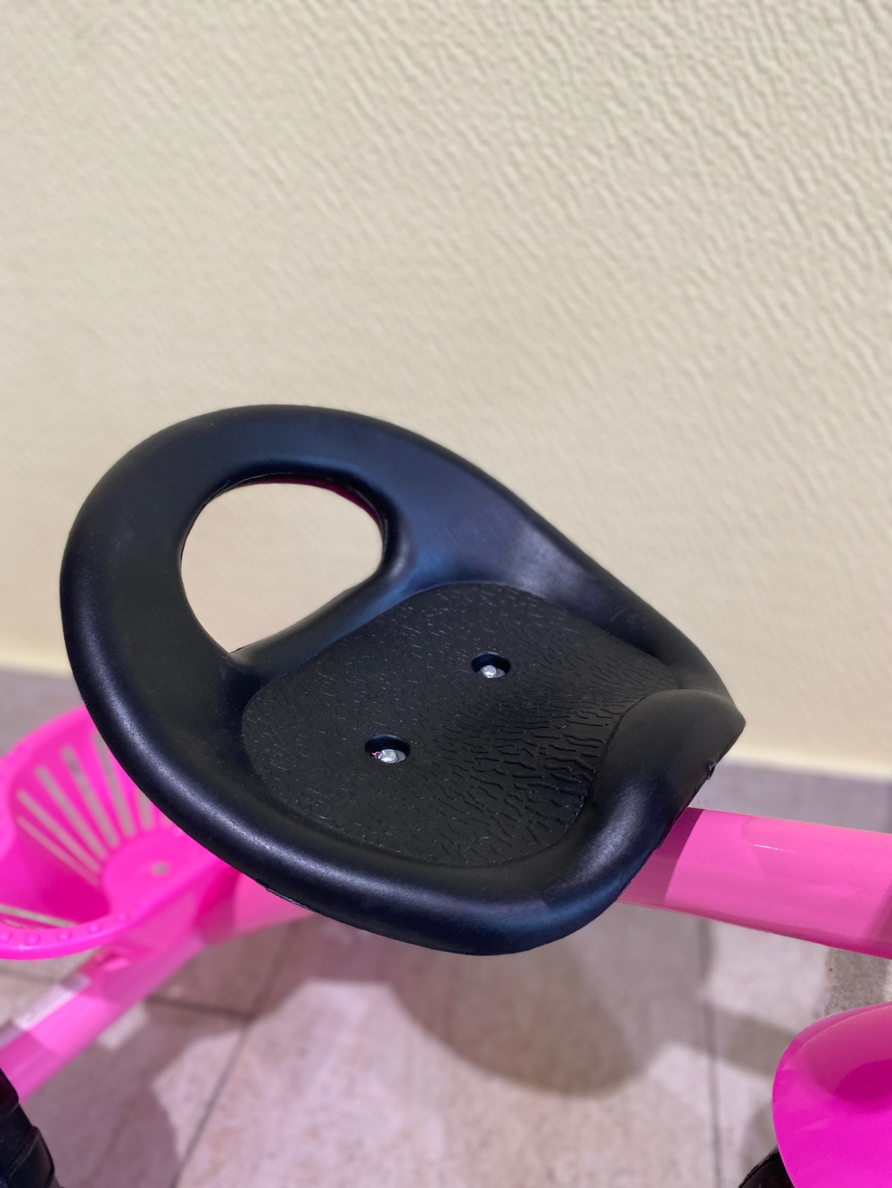 Велосипед 3-х колесный (баг., корзина, пласт. колеса) арт. Sl-001 Розовый, 36005