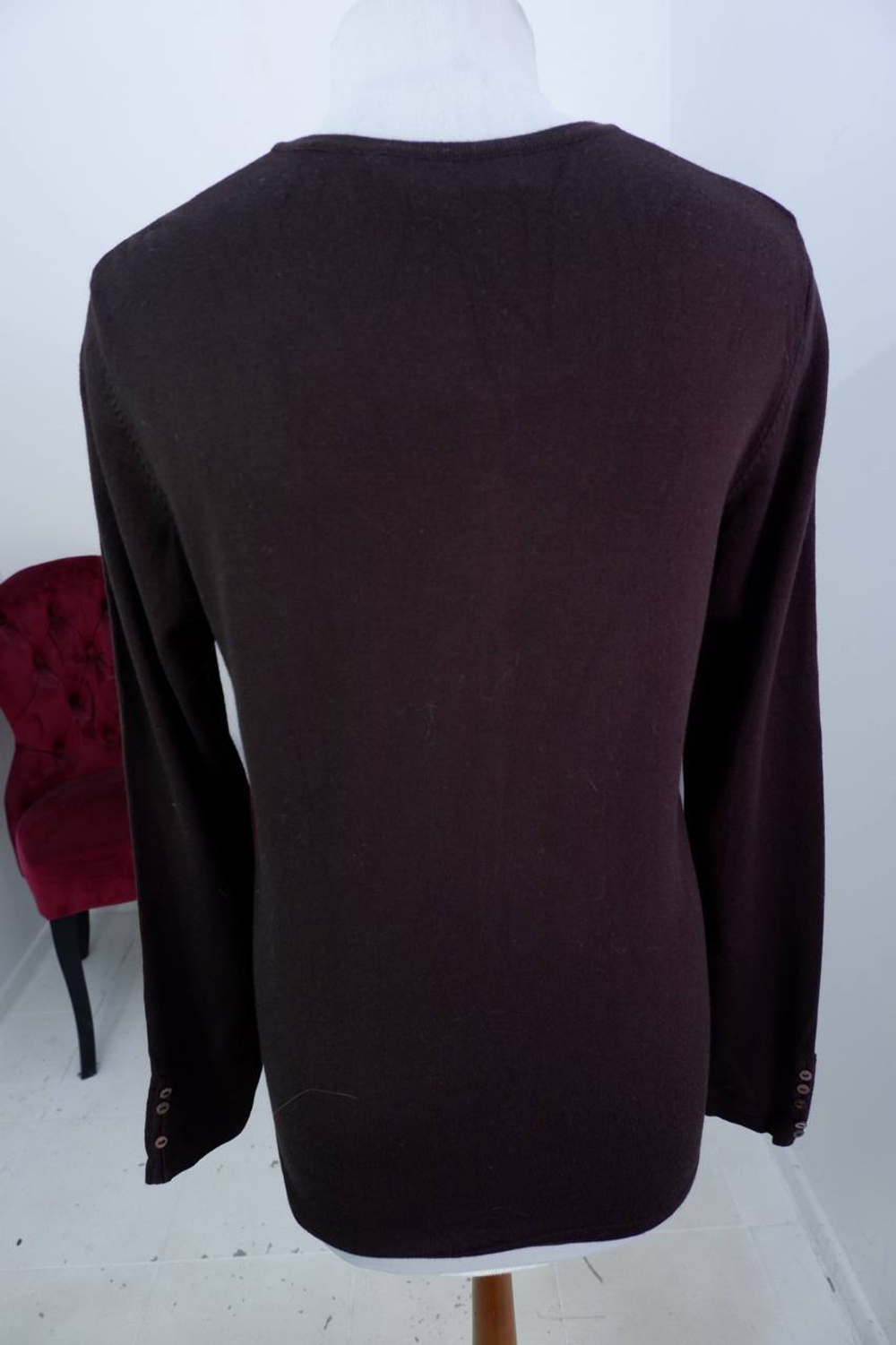 Кардиган Bianca в классическом стиле, маркировка 38, визуально 44 размер