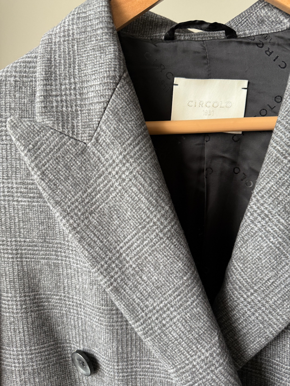 Пальто хлопковое в клетку Circolo, XS