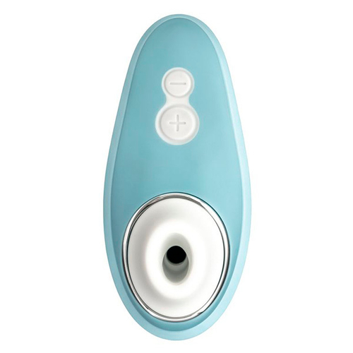 Голубой бесконтактный клиторальный стимулятор 10,4см Womanizer Liberty Clitoral Stimulator Powder Blue WZ11GB0200