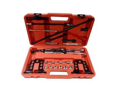 Рассухариватель клапанов в комплекте со щипцами для маслосъемных колпачков, 25пр. в кейсе Forsage F-62125