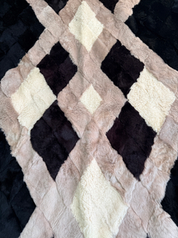 Покрывало меховое ковер из шкуры овчины