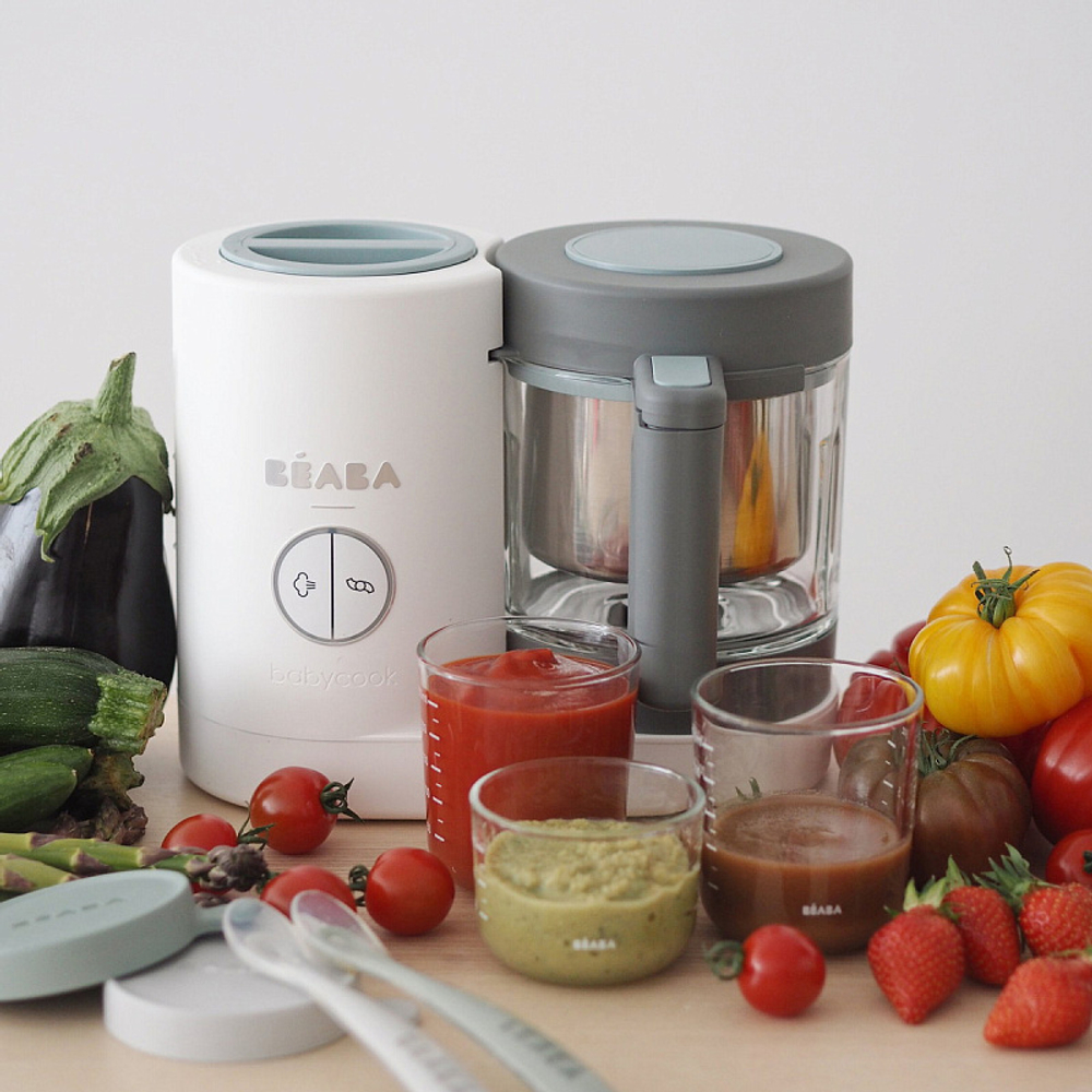 Блендер-пароварка Beaba BabyCook Neo EU 912904 GREY/WHITE