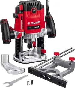 Универсальный фрезер ЗУБР, (Мощность 1900 Вт, мax число оборотов 23000 об/мин, рабочий ход 50 мм, мaх диаметр фрезы 42 мм) Инструмент по дереву